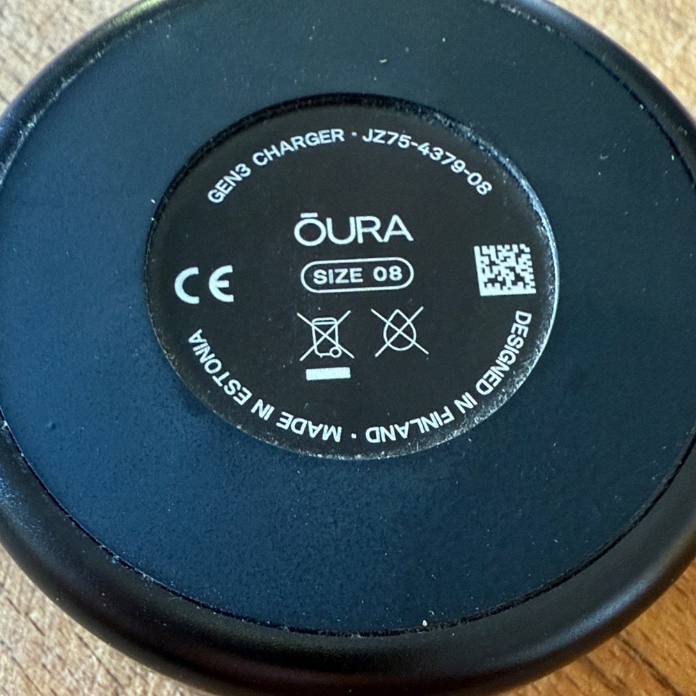 Oura Black Wearable Charger